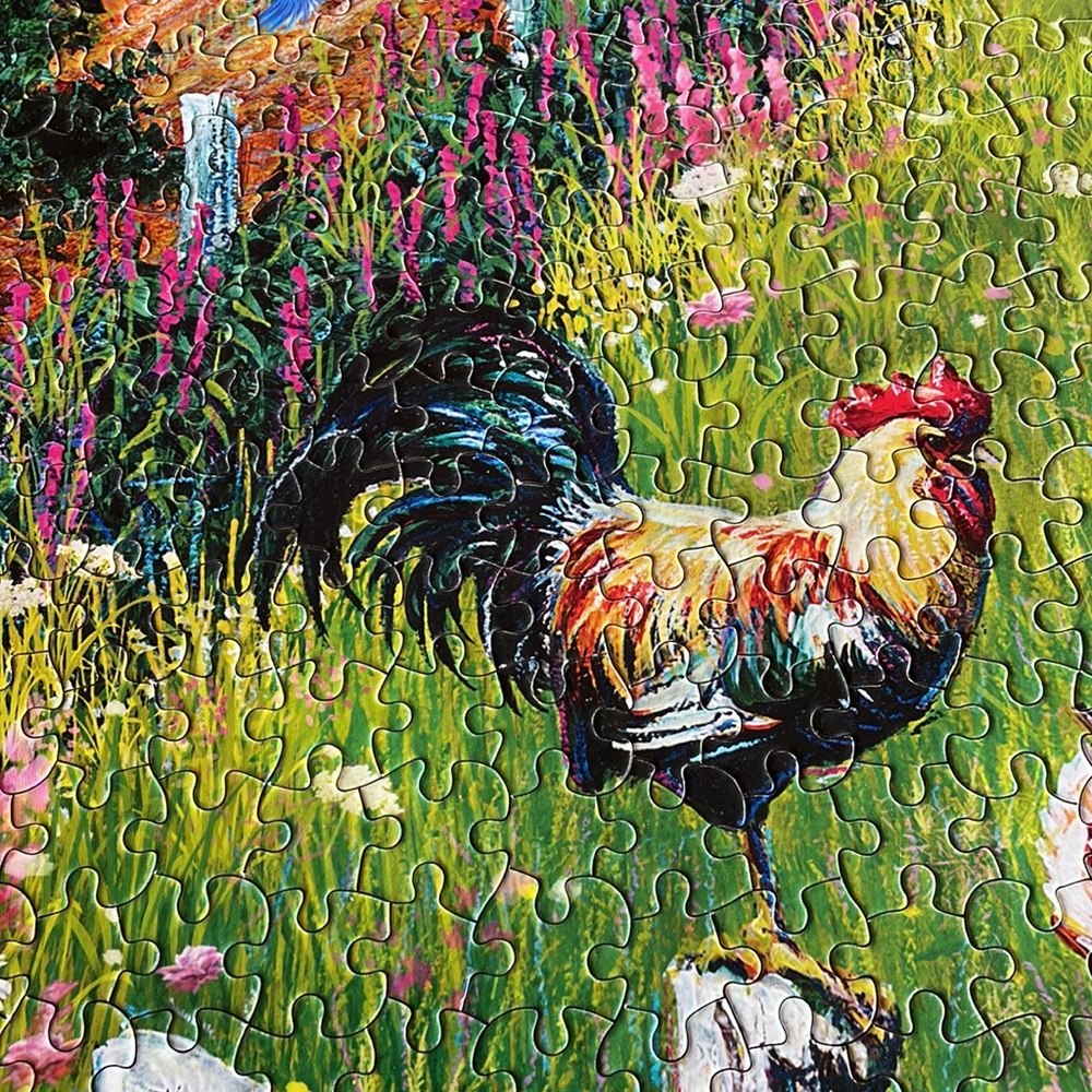 KI Puzzles Covered Bridge & Buggy the art of J. Charles. 1000 Pieces. EUC - Picture 7 of 12